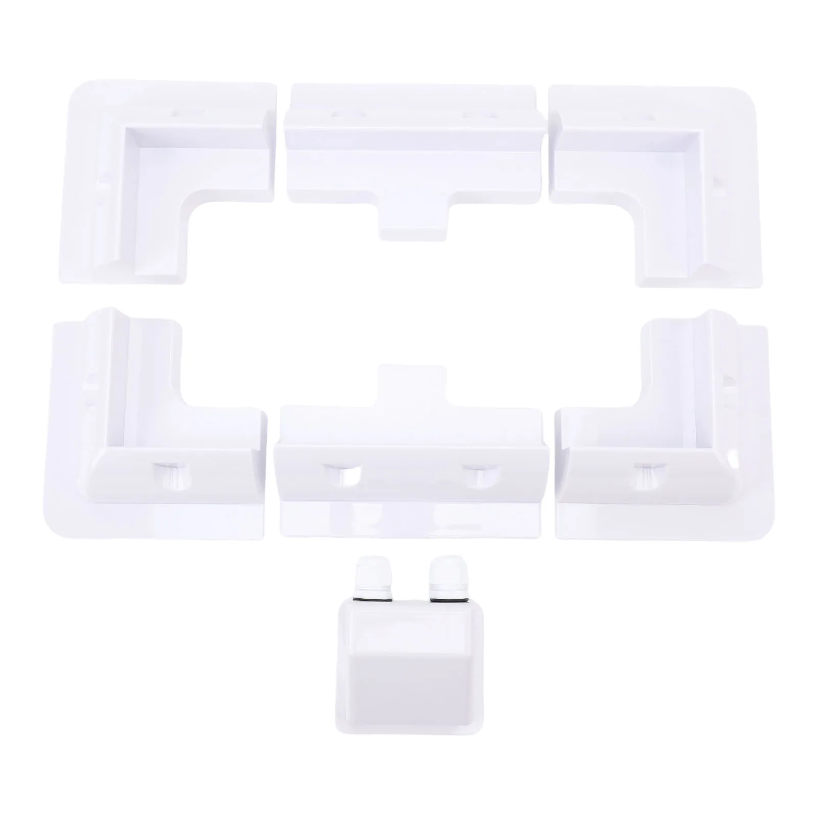 Solar Panel Mount Kit Solar Panel ABS Corner Brackets Dual Hole Junction Box Easy To Install Wear Resist Widely Used for RVs