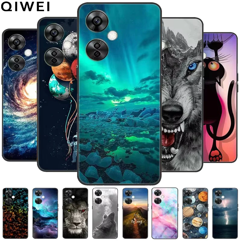 Phone Cases For Oneplus Nord CE 3 Lite / N30 5G Case Soft Silicon Wolf TPU Shockproof Cover for One plus Nord CE3 3 Lite 5G Cool