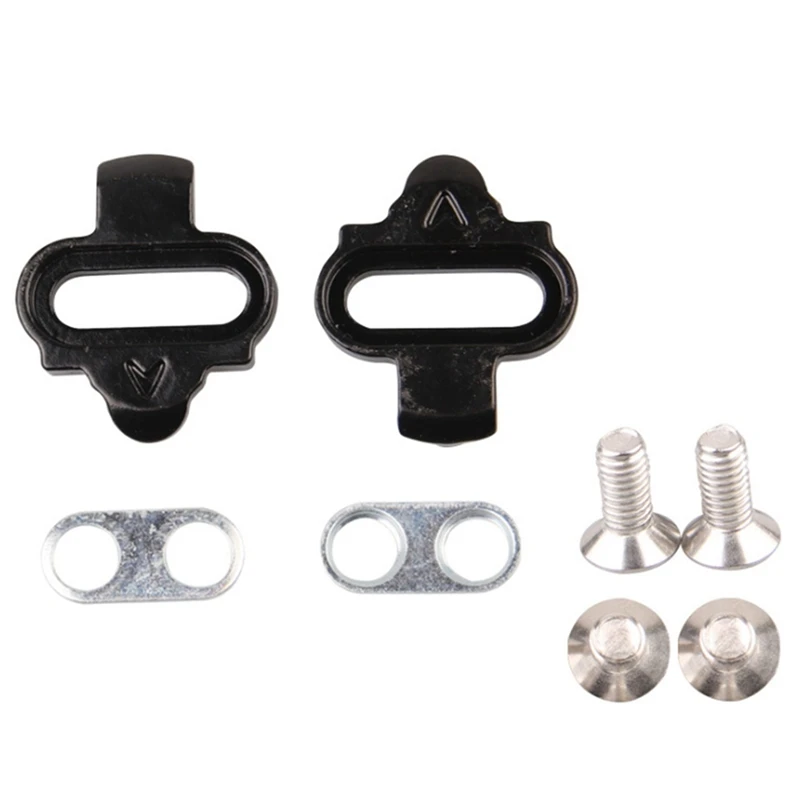 New Mountain Bicycle Pedals Cleat Biking MTB Bike Cleat Set Clip-In Clips Kit Nuts Cleats For SHIMANO SPD Pedals Plate