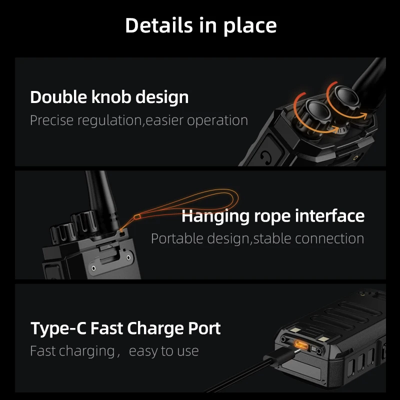 KSUN 8 واط غير المغناطيسي اتجاهين UHF جهاز الإرسال والاستقبال اللاسلكي نوع C تردد نسخة تخاطب جهاز اتصال لاسلكي PTT مفيد طويل المدى لاسلكي تخاطب #6