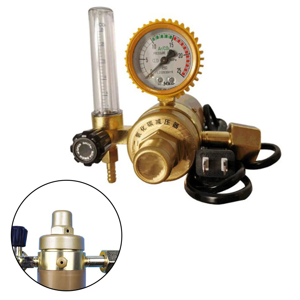 Industrial Pressure Reducer for Carbon Dioxide with Clear Dial and Safety Protection Valve for Optimal Plant Growth