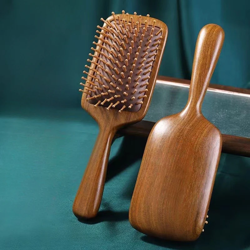 Wooden Airbag Massage Comb Scalp Care Female Curly Hair Household Anti-static Out Wet Curly Hair Brushes Barber Styling Tool