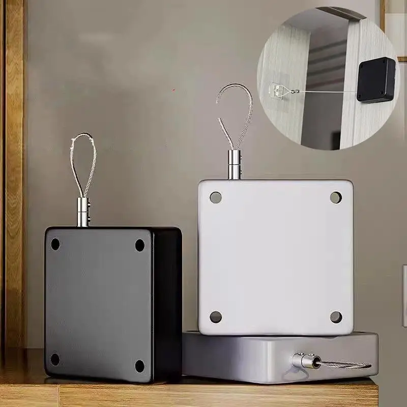 High Quality Auto Pull Rope Door Closer No Drill Smooth Auto Close For Home Office Hotel Use