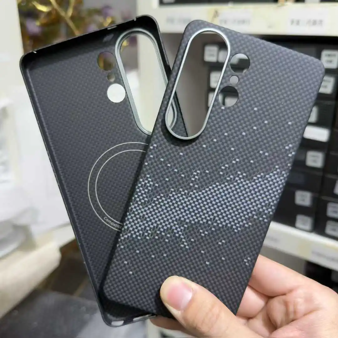 

Premium Carbon Fiber Aramid Case For Samsung Galaxy S26 Ultra Wireless Charging Hard Cover