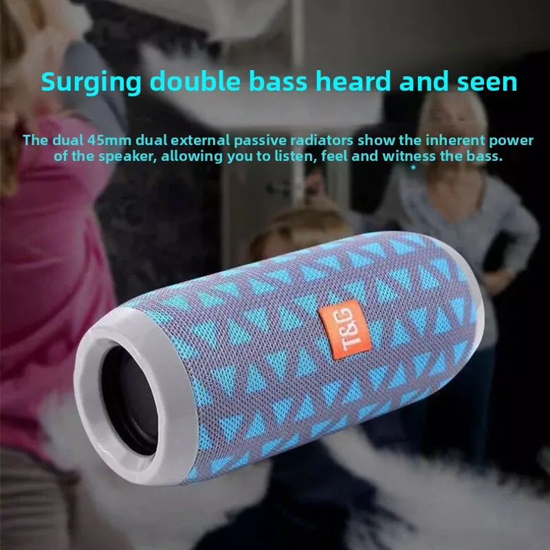 Suitable for TG117 computer speaker, wireless bluetooth speaker, portable card, outdoor mini stereo USB view 2