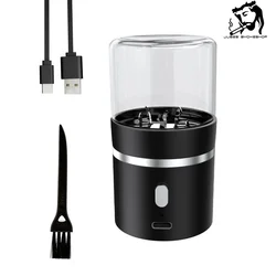 LTQ Electric Dry Herb Crusher with Tobacco Storage Jar USB Charging High Power Grass Grinder Spice Mill Smoking Pipe Accessories