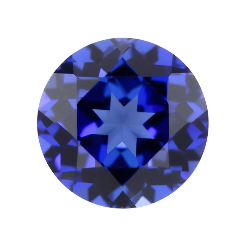 

Pretty Loose Blue Sapphire Round Faceted Cut Gems for Jewelry Making Collection DIY Sapphire Test Mohs Hardness Stone