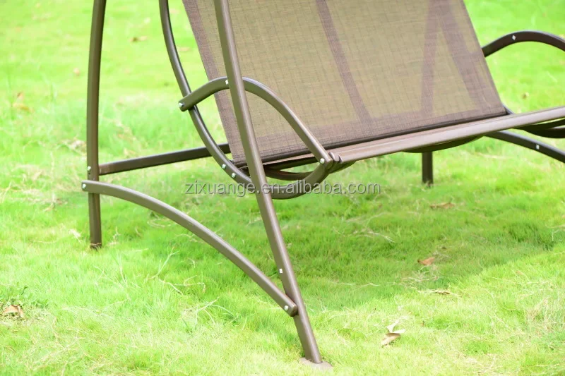 Outdoor Hanging Swing Chair With Canopy 2 seater 3 Seater Hammock Cushioned Outdoor Bench Seat Garden Patio Canopy Swing Chair