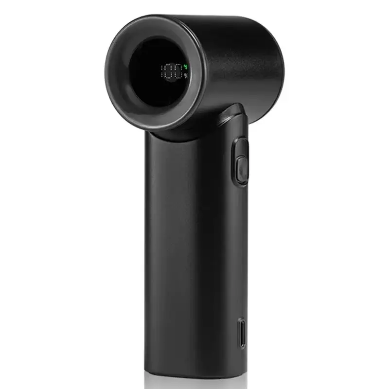 

A50Q-Mini Turbo Air Cooling Handheld Electric Fan Featuring Low Noise Power Airflow For Office Outdoor Travel Black