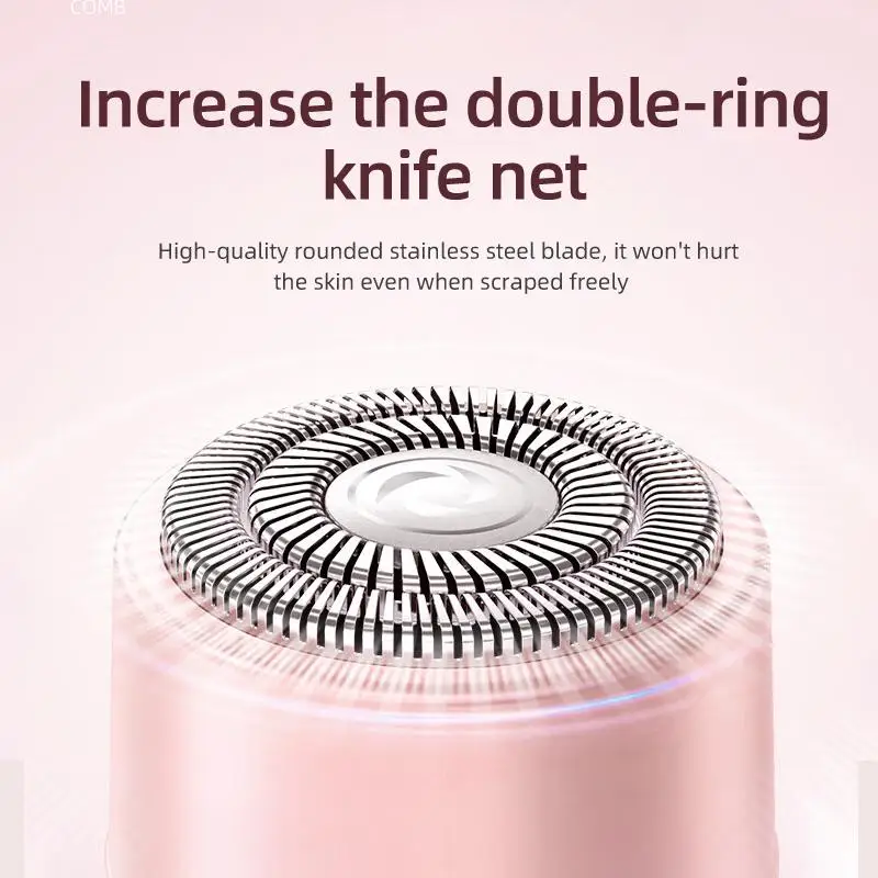 Upgraded Cordless Rechargeable Women's Bikini Trimmer & Shaver, for Body, Leg & Facial Shaving; Ideal for Holiday Gift-Giving - view 5