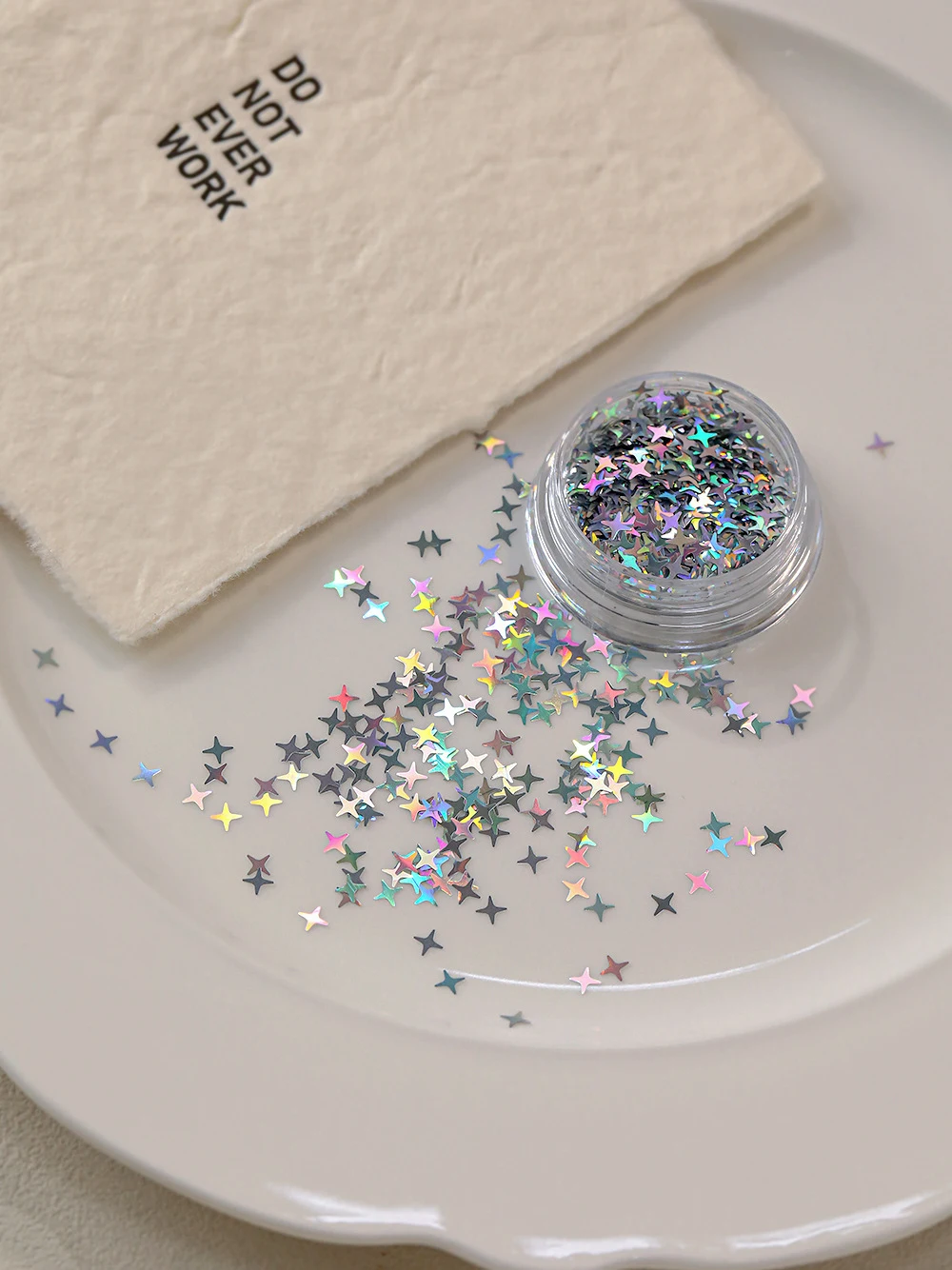 3 زجاجات المجسم يلمع 3 مللي متر شكل قلب فراشة أربعة نجوم مدببة مسمار بريق غرامة مسمار شكل بريق الترتر