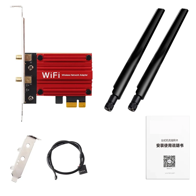 1800Mbps Wifi 6 MT7921 PCI Express Wireless Adapter Bluetooth 5.2 Dual Band 802.11AX/AC Wi-fi Network Card Windows 10 11