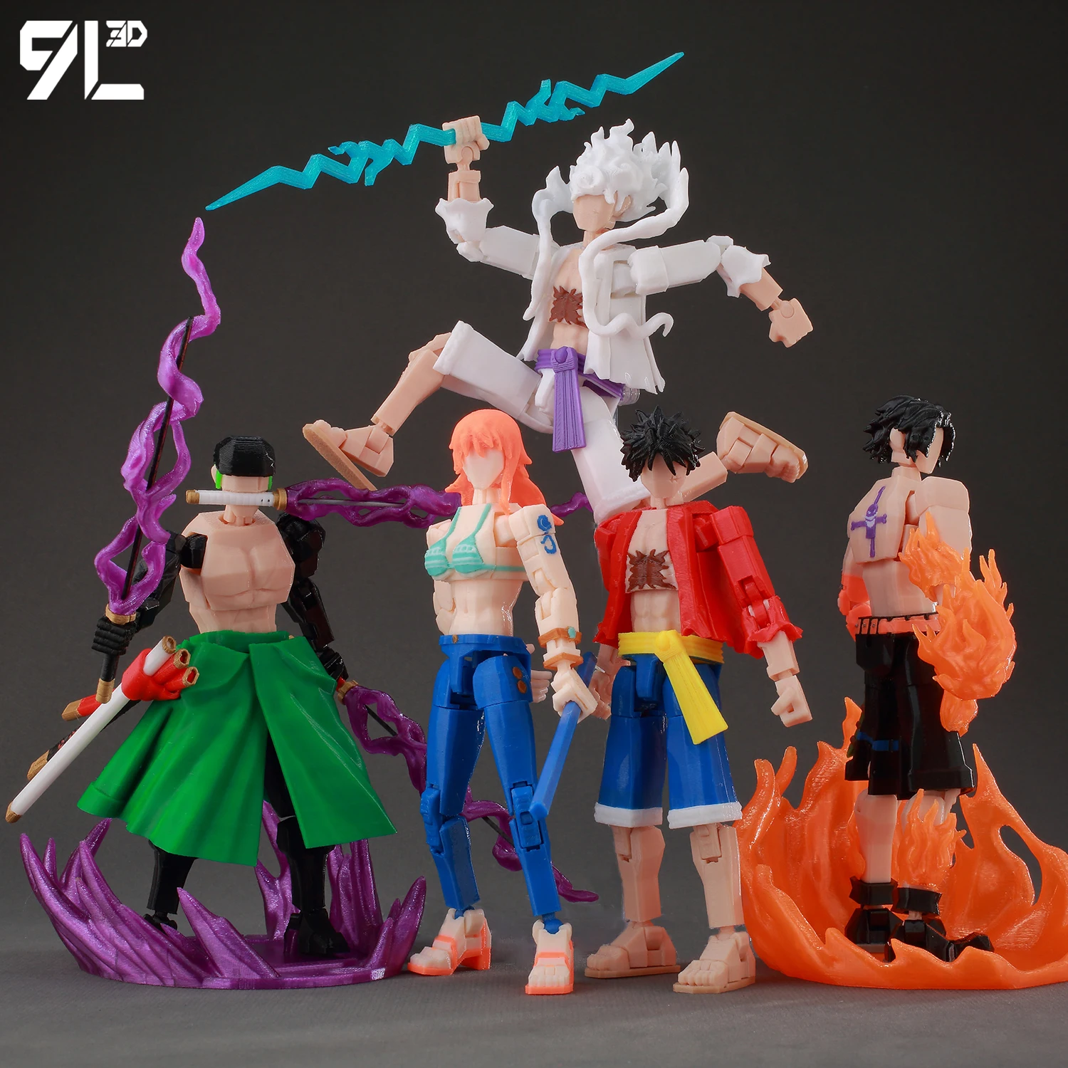 PEOPLE 1 CHARACTER FIGURE 3種セット 9L3D Action Figure Dummy Multi-Jointed Full Body Movability Toys