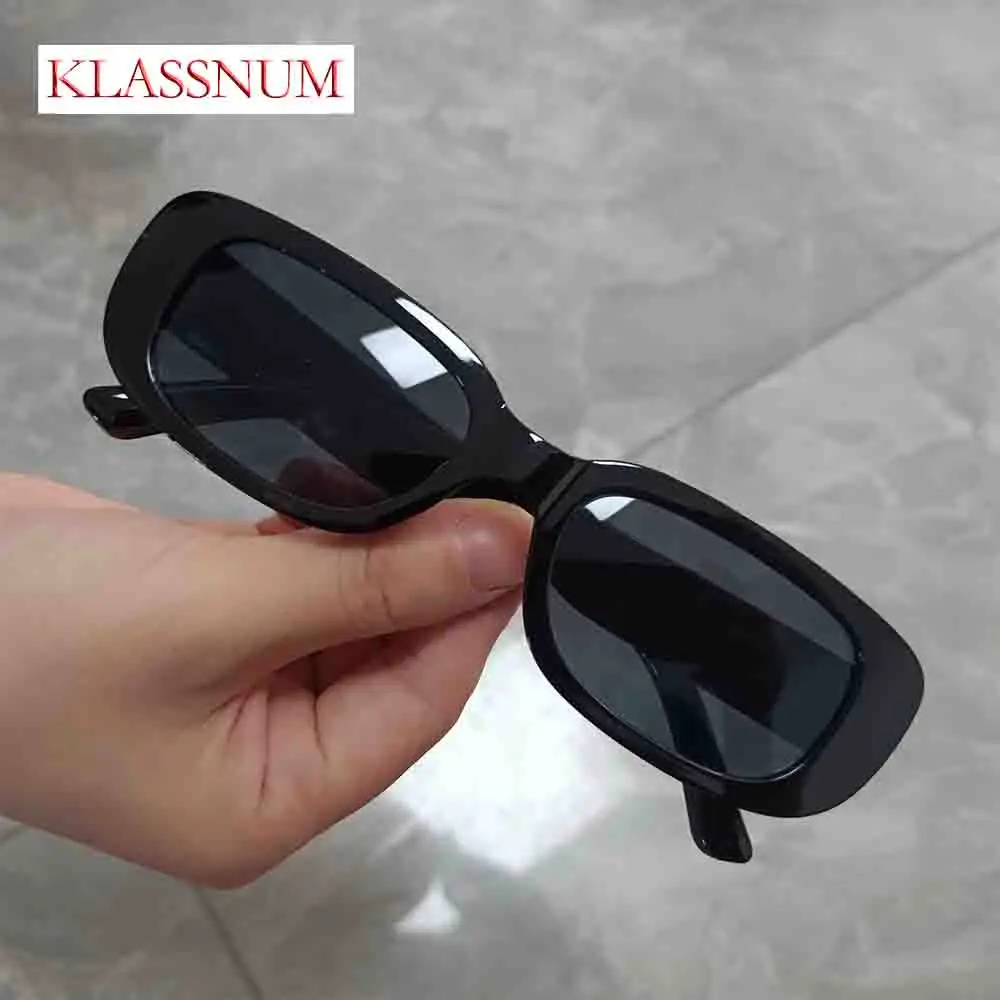 KLASSNUM Small Frame Square Sunglasses Women's Brand Designer Candy Color Glasse Men Outdoor Hip-hop Eyewear UV400 Oculos De Sol