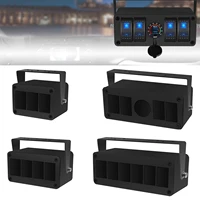 Caja de interruptores basculantes, Panel de aluminio de 3 / 4 / 5 / 6 entradas, sin interruptor para Jeep Pickup Truck Car UTV Off Road Boat