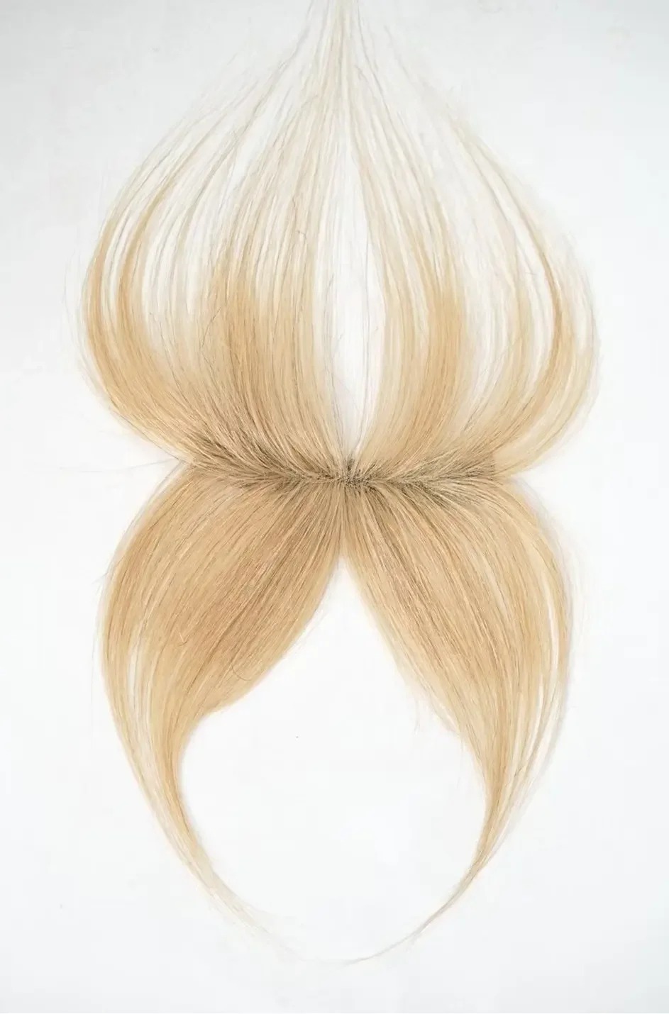 Extensões de cabelo de aparência natural, faixa de cabelo de bebê, franja de cabelo humano, base de renda