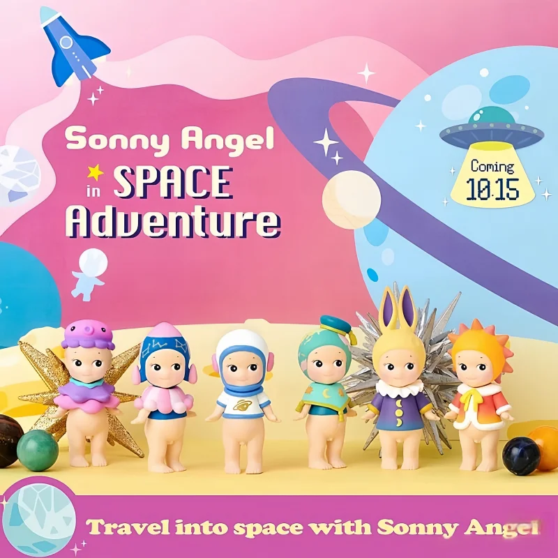 

Hot Genuine Sonny Angel In Space Adventure Blind Box Party Mystery Box Surprised Box Toy Mobile Phone Accessories Birthday Gift