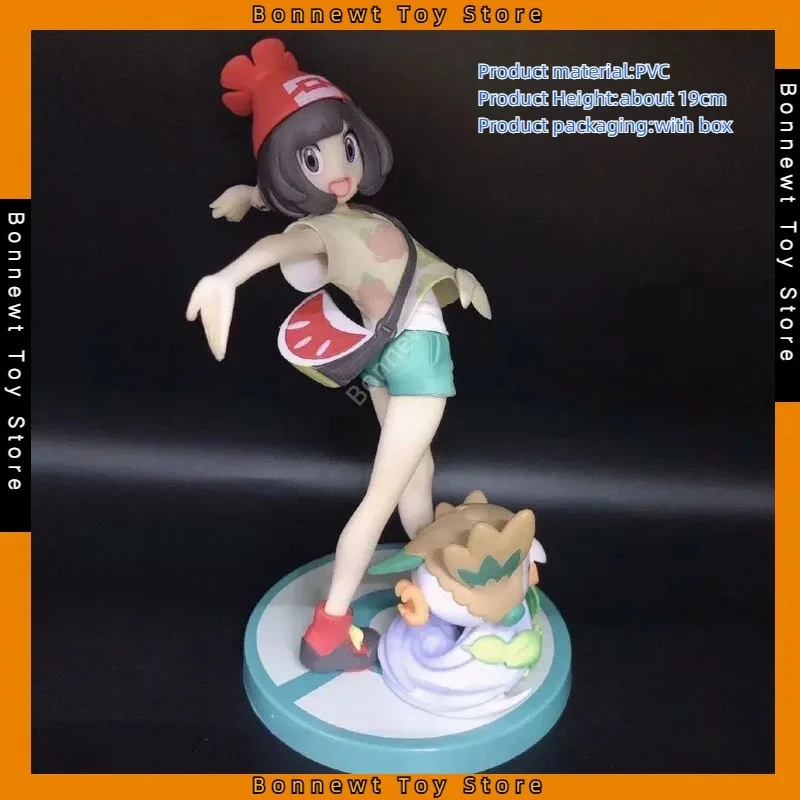 

3Types Anime Pokemon Selene Mei Blue Oak 1/8 PVC Action Figure Game Statue Collectible Model Kids Toys Doll Gifts