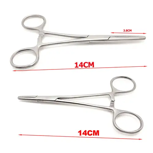 Imagen 2 del producto Portaagujas de acero inoxidable profesional, pinzas hemostáticas, pinzas quirúrgicas para arteria de Pean para cirugía Dental