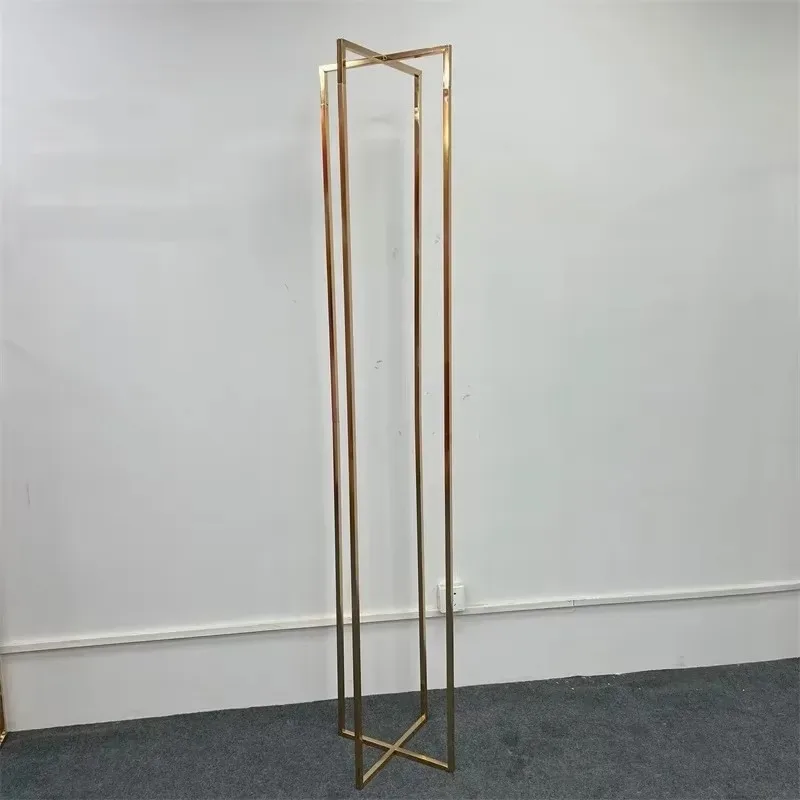 2 Stück glänzend vergoldeter rechteckiger Hochzeitsbogenständer für Hochzeitszeremonie-HintergrunddekorationShop1105776296 Store – Detail 9