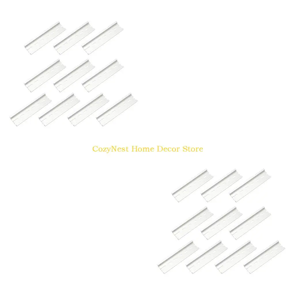 92MF Aluminum DIN Mounting for Cabinet Wiring Install Use, Breaker Support and Consistent Component Placement, 10 Piece