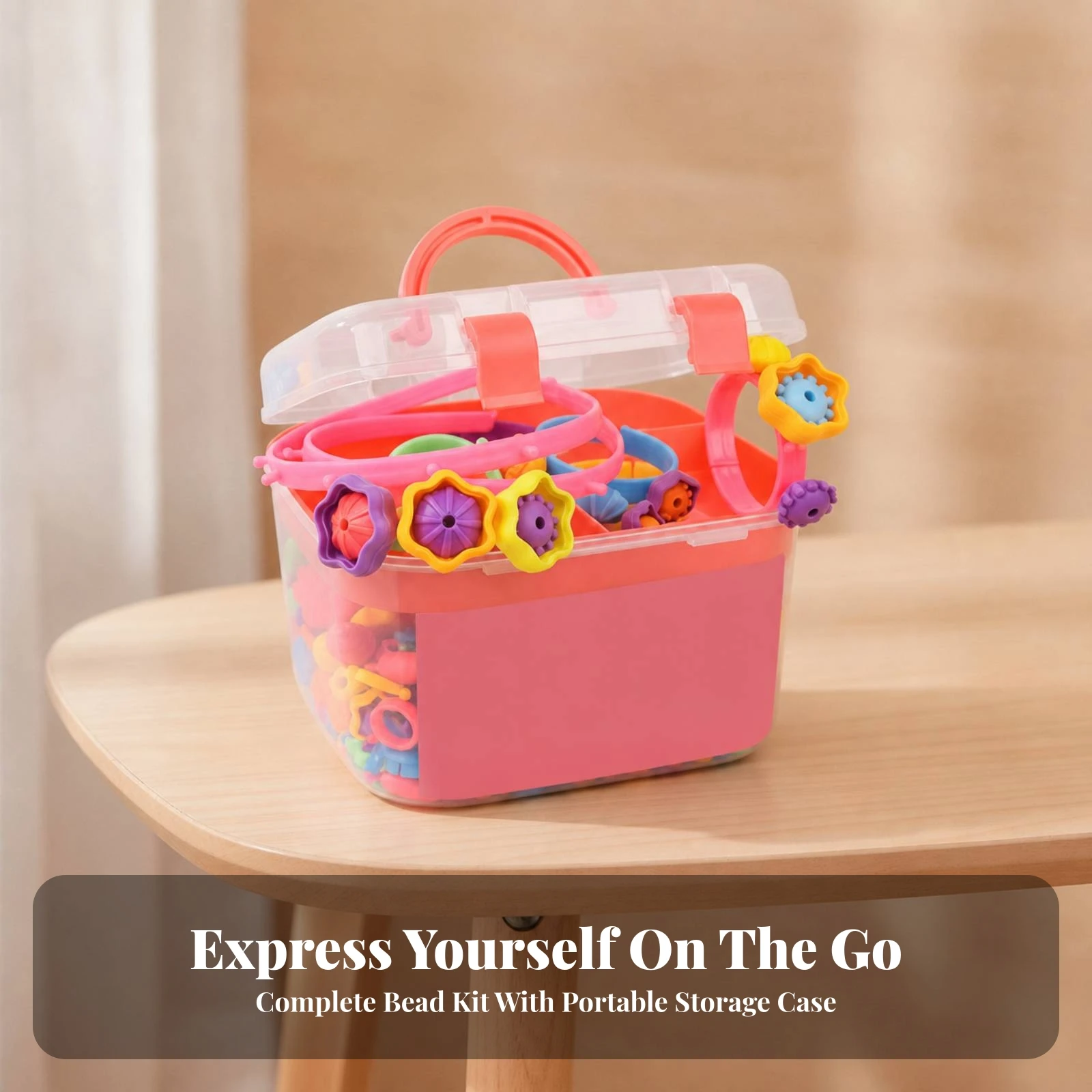 Kids Bead Jewelry Set Creative Snap Bead Jewelry Making Kit Bracelet Making Kit Colorful for Children