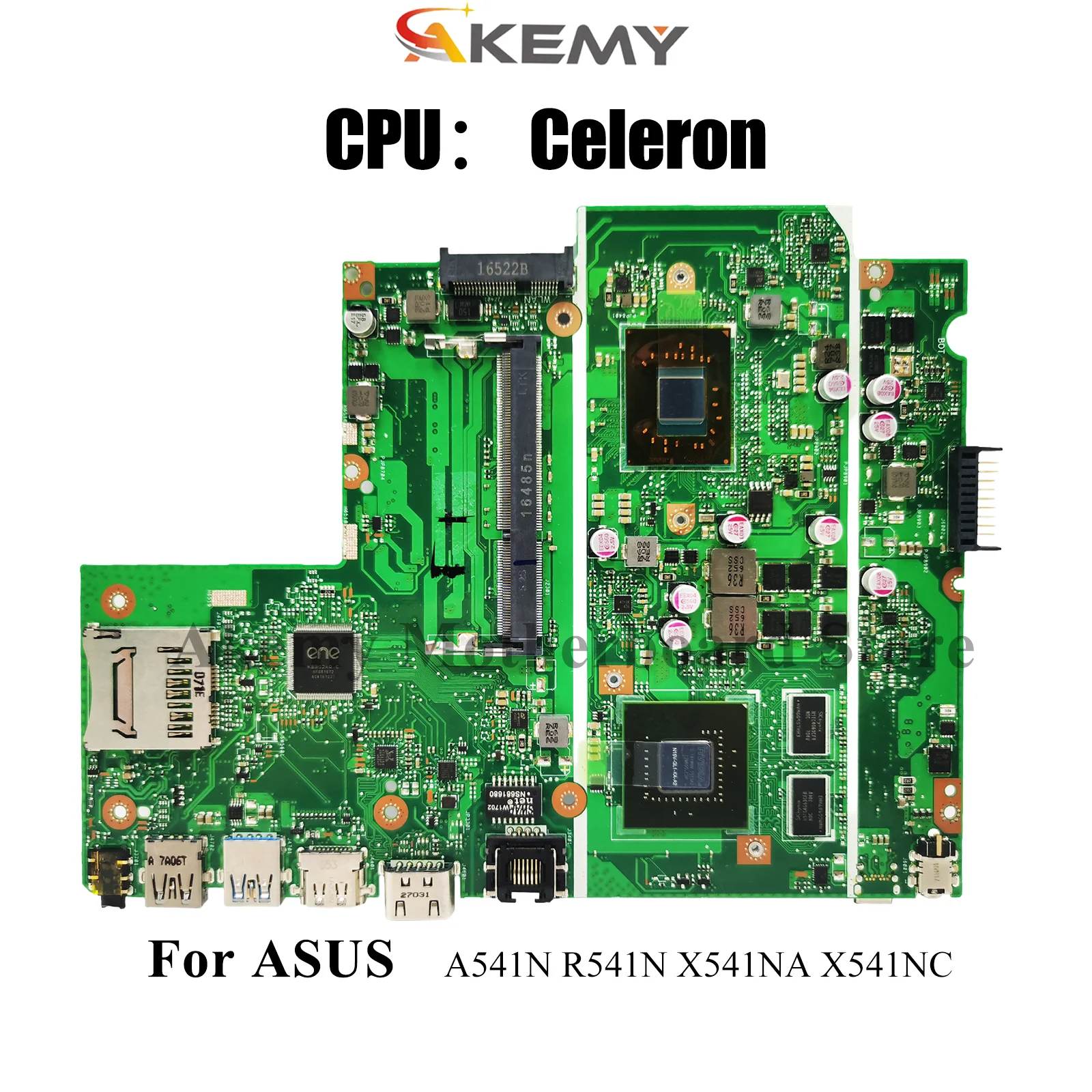 

X541NC Материнская плата для ноутбука ASUS VivoBook R541N F541N A541N X541NC X541NA A541N X541N Материнская плата для ноутбука с процессором Celeron stk