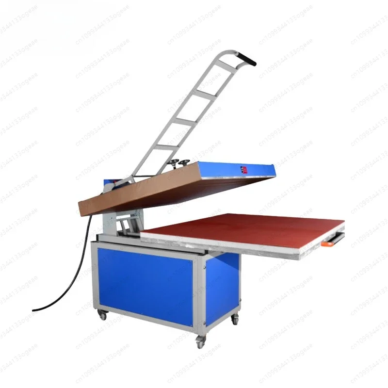 Hot stamping machine flat plate manual pull-out type suitable for clothing advertising fabric pillow printing screen printing