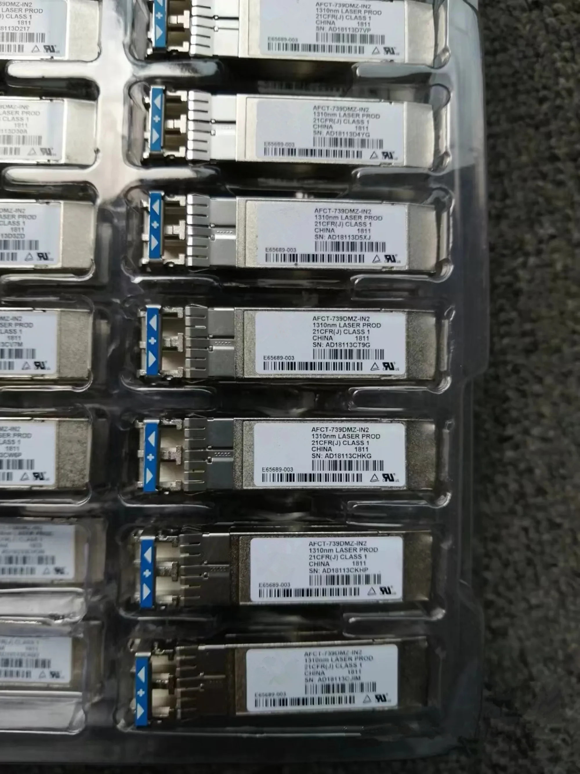1PCS Original AFCT-739DMZ-IN2 Optical Fiber Module 10G 10KM SFP 1310NM 10GB SFP+ Single Module Transceiver Fibre Channel Module
