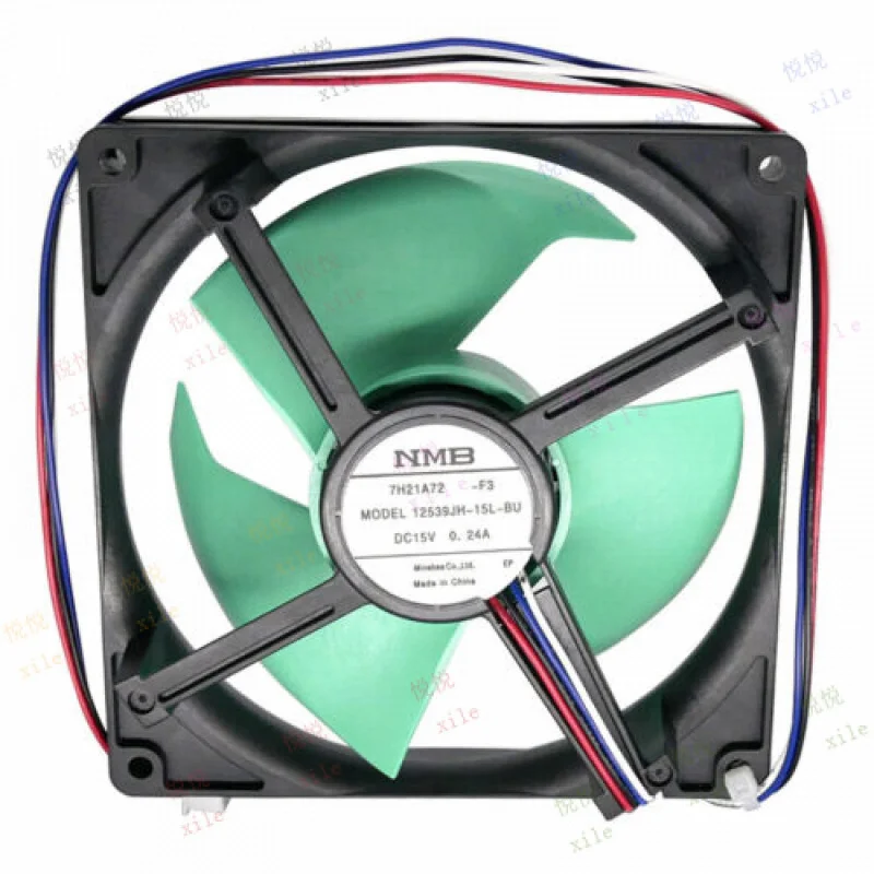 

L+ for Refrigerator Refrigeration Cooling Fan Motor 12539JH-15L-BU 15V 0.24A 12.5CM