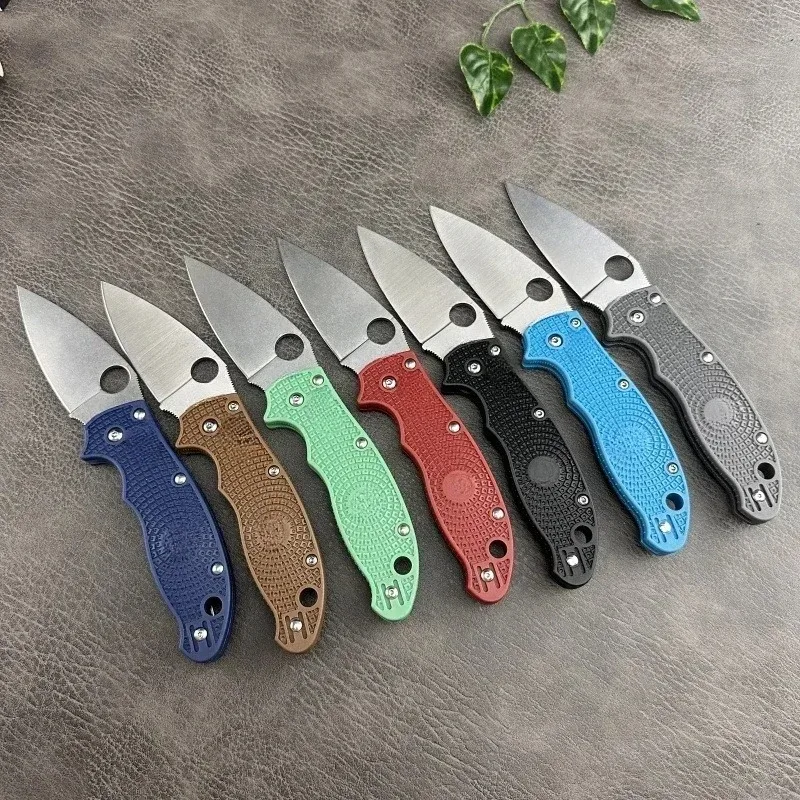 

C101 D2 steel blade nylon fiber handle multi-purpose portable outdoor camping hunting survival EDC folding fruit knife