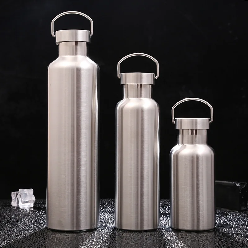 300/500/650/700/1000ml Stainless Steel Double Wall Vacuum Jug Insulated Water Bottles   Coffee Kettle Travel Drink Vacuum Flasks