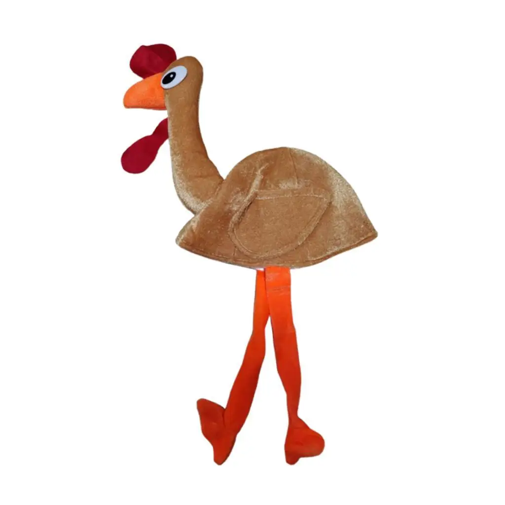 Roast Turkey Hat Costumes Accessories Funny Chicken Hats for Halloween Xmas