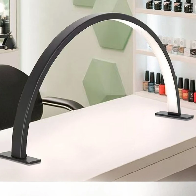 2026 New Half Moon U-shaped LED Nail Lamp, Beauty Skincare Light, Soft Fill Decor Lamp for Eyelash Makeup Nail Art Salon Use