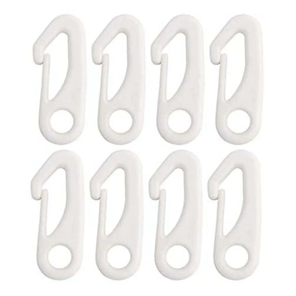 Tool Snap Hook Clips Water Resistant Flag Pole Flagpole Heavy Duty Nti-UV Replace Replacement 8PCS Accessories