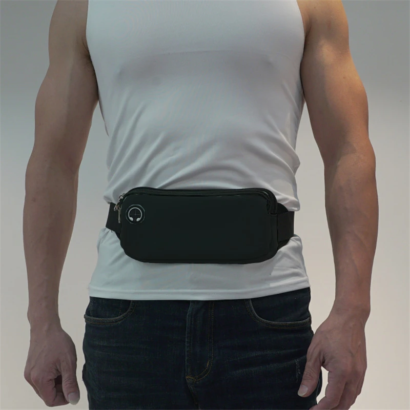 1PC Unisex Sports Fanny Pack Lightweight Phone Holder Gym Running Workout Slim Waist Belt Bag