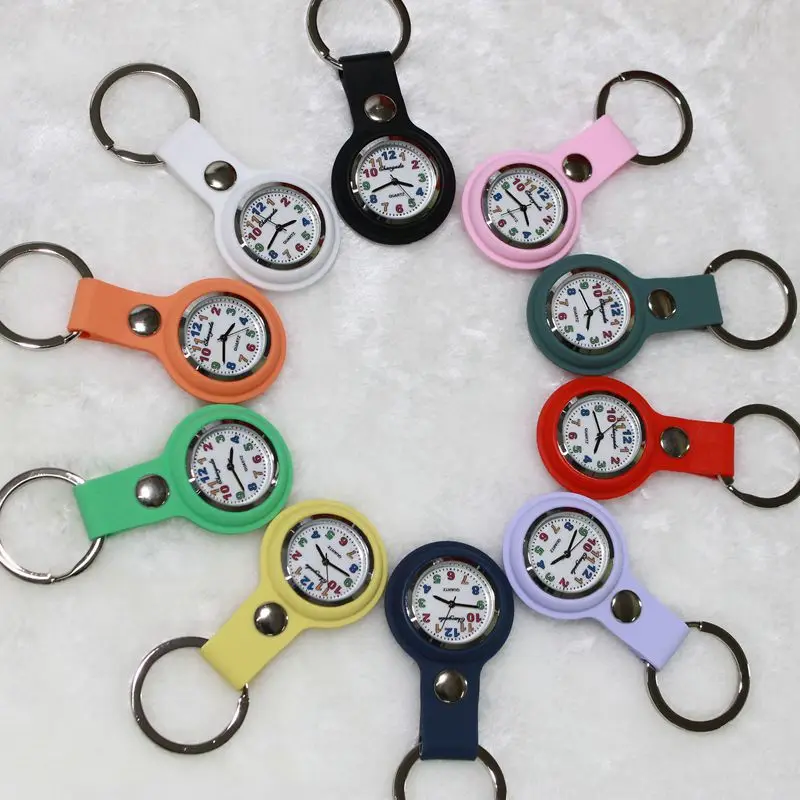 High Quality Silicone Clip Watch Bag Watch Pocket Watch Pin Pocket Watch Hanging Watch Brooch Decor Quartz Часы