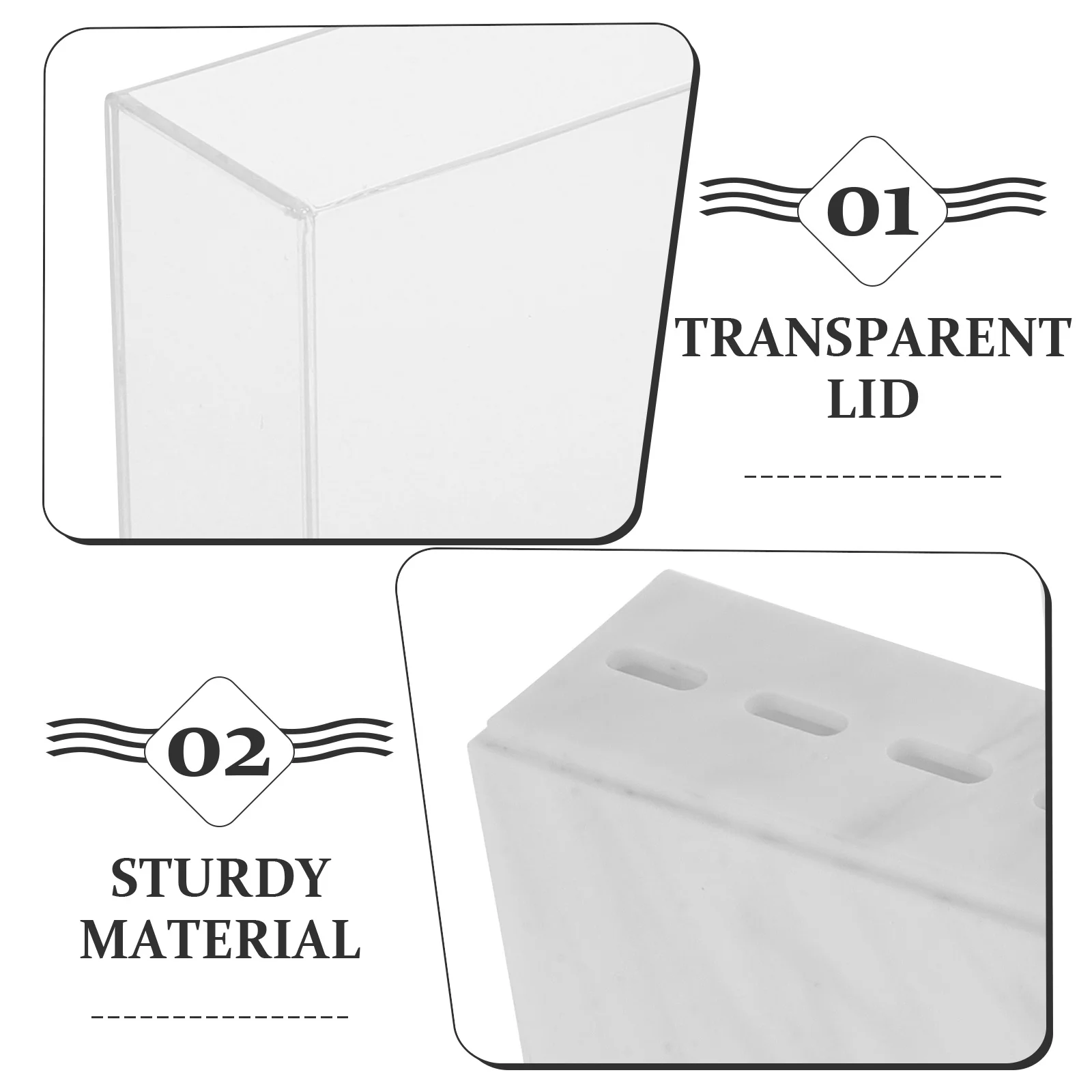 Support de rangement pour pincettes en acrylique à 8 trous, support organisateur à motif de marbre pour Extensions de cils, porte-brosse de maquillage, étagère d'exposition