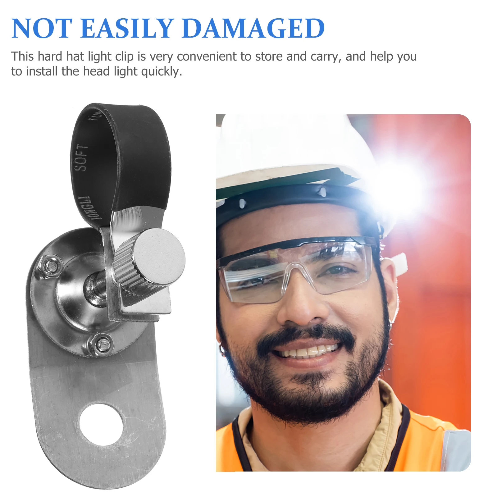 

Hard Hat Light Clip Compatible Headlight Holder for Hardhat Flashlight Mount Fire Band Side Attachment Fire Band