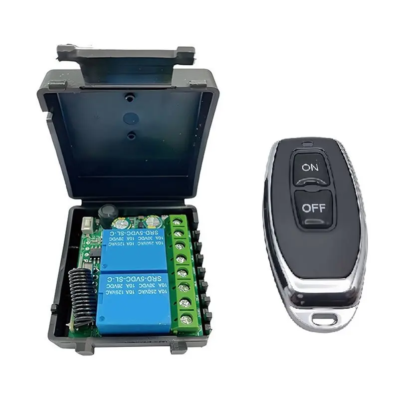A20F-AC85-265V Wide-Voltage 433Mhz Wireless Remote Control Switch 2-Channel Controller For Garage Door Curtain Light