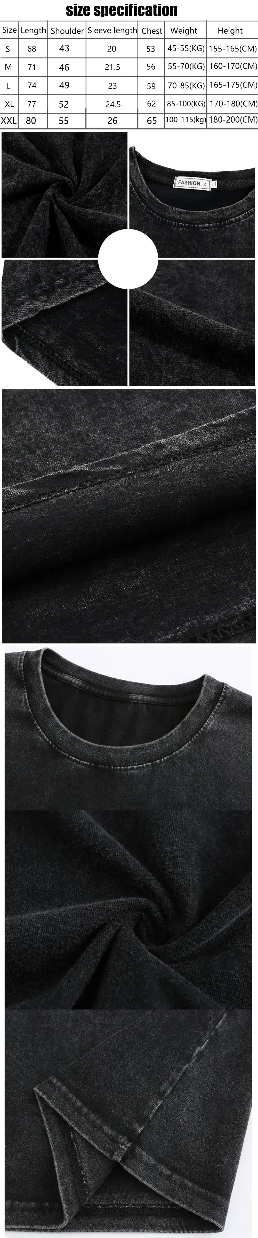 Anime Nana Osaki Vintage gewaschene T-Shirts Grunge Black Stones Y2k Streetwear Männer Frauen 90er Jahre Cartoon übergroße Kurzarm T-Shirt – Detail 1