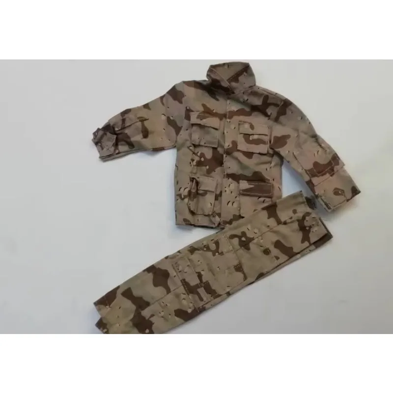 1/6 Scale Male Desert Camouflage Combat Tactical Coat Pants Set Clothes Model for 12'' Figures Accessories DIY Display