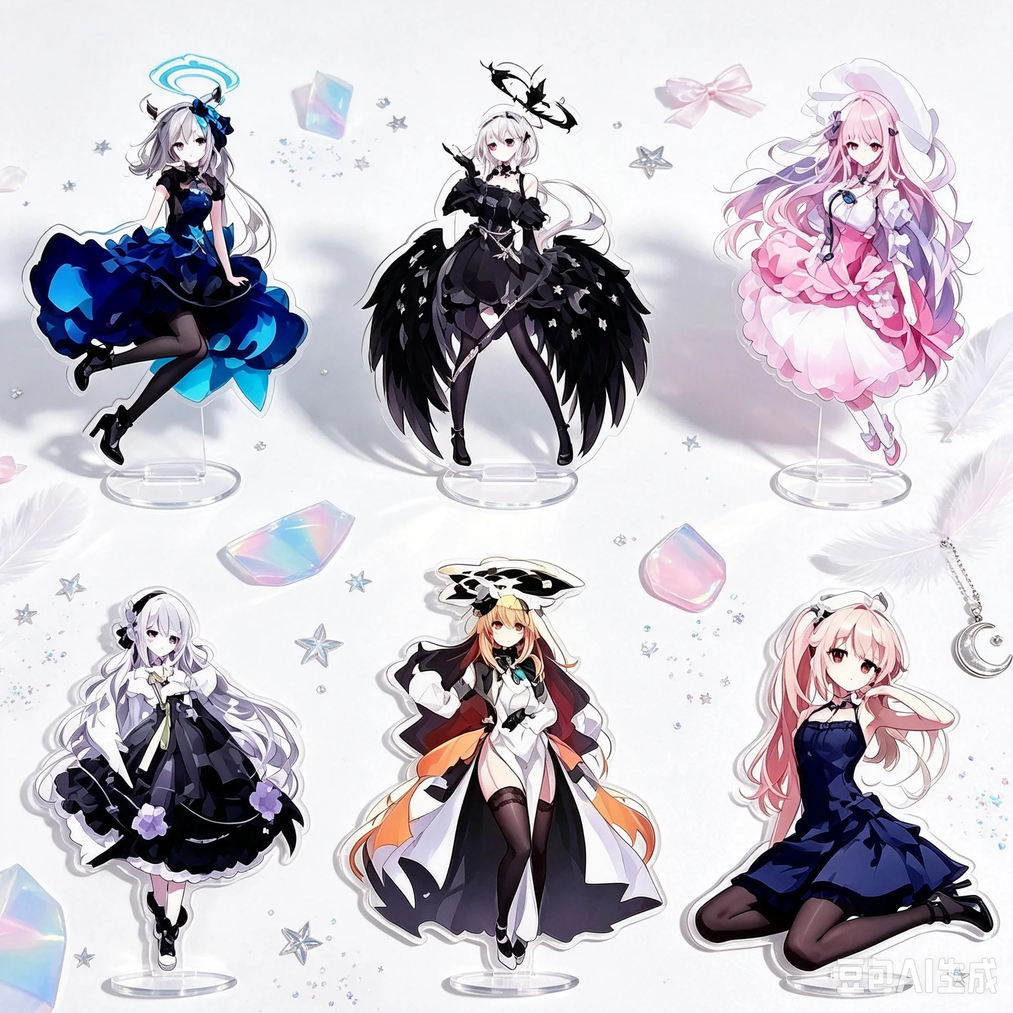 Anime Blue Archive Acrylic Stand Model Bookshelf Decoration Lovely Products Bookshelf Decoration Keychain High Definition Images