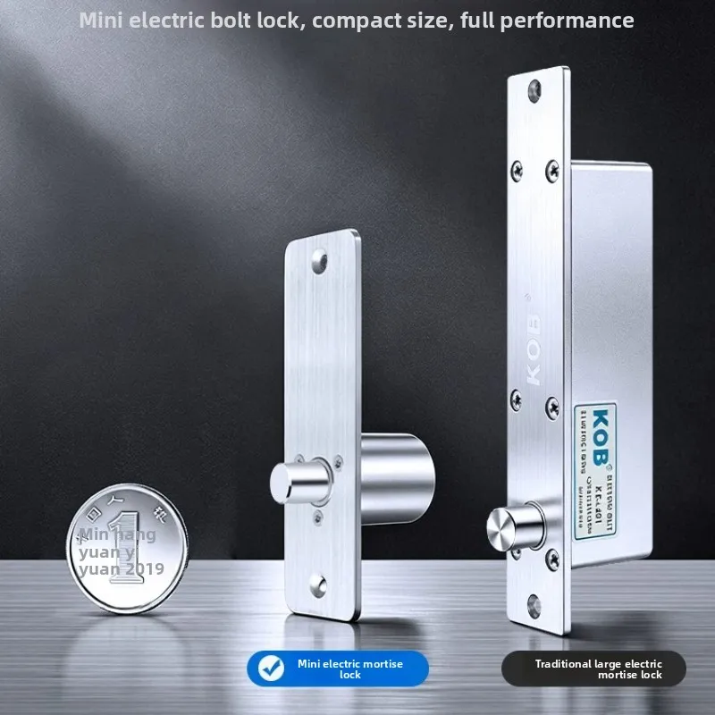 KOB Mini Electric Plug in Lock Stainless Steel Waterproof Low Temperature Micro Access Control Lock Small Electronic Lock