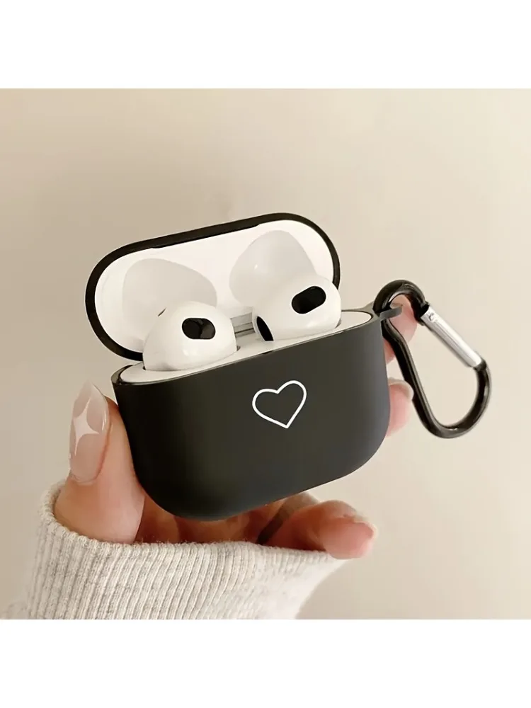 Étui Airpods 4, noir clair, Simple, housse pour écouteurs sans fil, pour AirPods 3/2/ Pro/Pro 2nd, boîte souple pour hommes et femmes