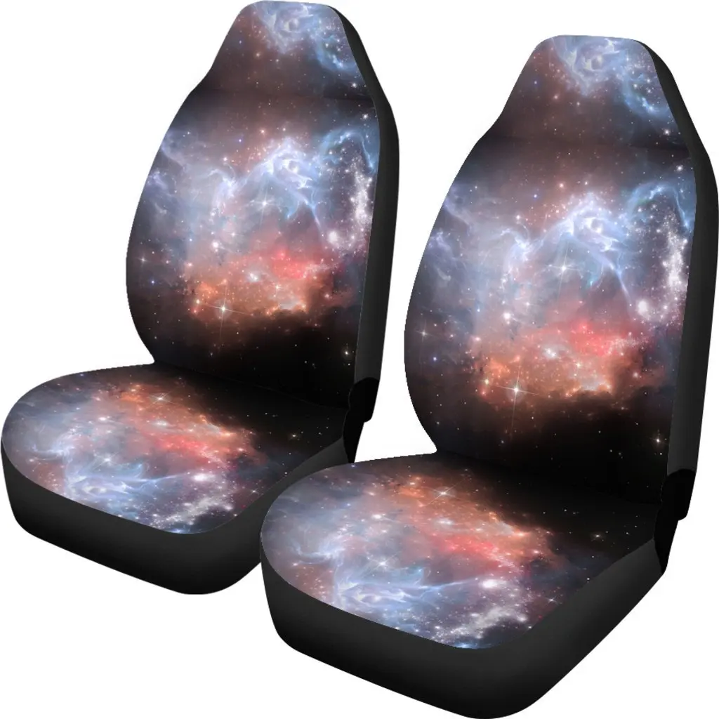 Light Geomagnetic Storm Galaxy Space Print Seat Cover Car Seat Covers Set 2 Pc, Car Accessories Car Mats