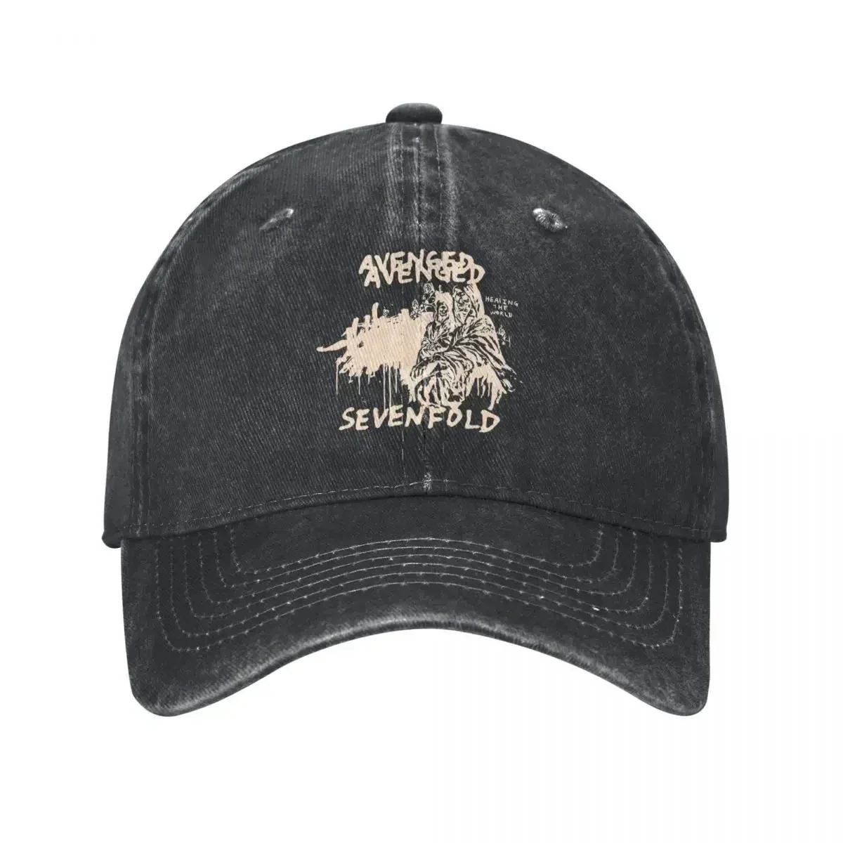 New Avenged Sevenfold Rock Unisex Baseball Cap Band Healing the World Distressed Washed Hats Cap Casual Outdoor Activities Headw