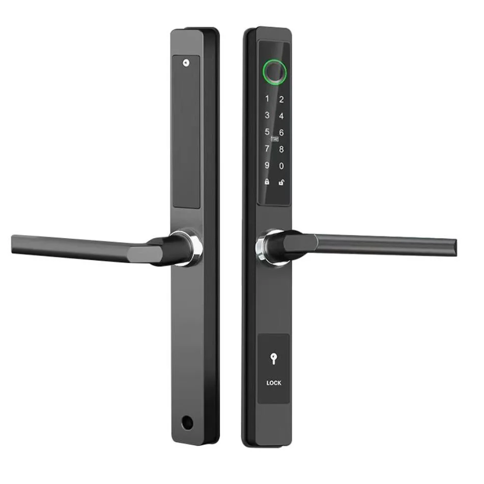 TTLock APP Control Slim Design Fingerprint Password Sliding Door Aluminum Door Smart Door Lock