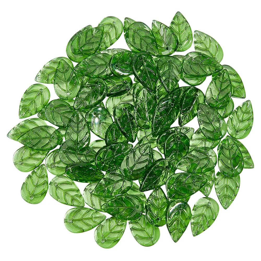 120-pecas-de-contas-de-vidro-translucidas-em-formato-de-folha-verde-contas-espacadoras-de-vidro-a-granel-pingentes-de-folhas-verdes-para-fabricacao-de-joias-e-pulseiras