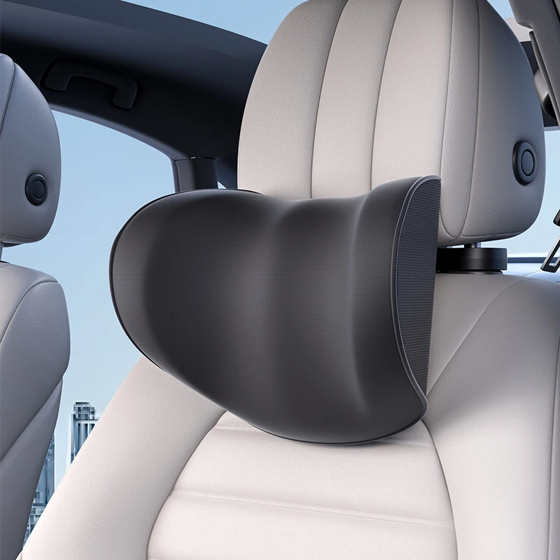 

Car Headrest Pillow Memory Foam Car Neck Pillow Support Cervical vertebrae and Head Soft Velvet Adjustable Height and Distance